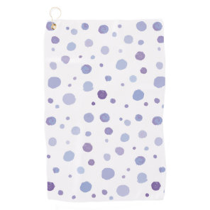 Cute Organic Brushstroke Dot Artwork Golf Towel