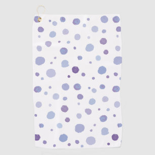 Cute Organic Brushstroke Dot Artwork Golf Towel