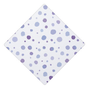 Cute Organic Brushstroke Dot Artwork Graduation Cap Topper