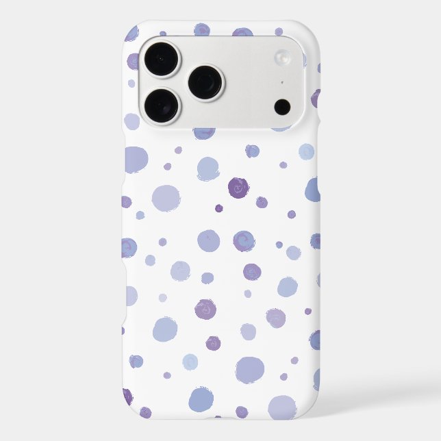 Cute Organic Brushstroke Dot Artwork Iphone Case (Back)