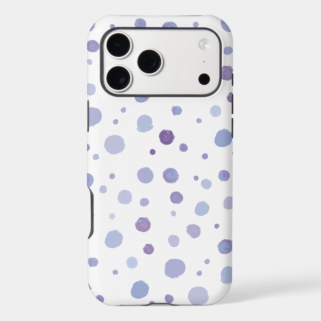 Cute Organic Brushstroke Dot Artwork Iphone Case (Back)