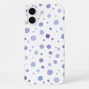 Cute Organic Brushstroke Dot Artwork iPhone 16 Plus Case
