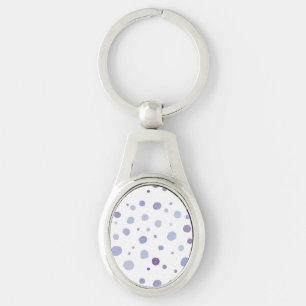 Cute Organic Brushstroke Dot Artwork Keychain