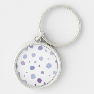 Cute Organic Brushstroke Dot Artwork Keychain