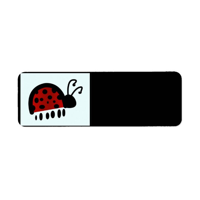 Cute Organic Brushstroke Dot Artwork Label (Front)