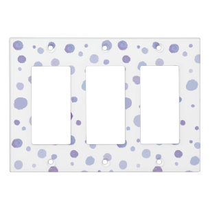Cute Organic Brushstroke Dot Artwork Light Switch Cover