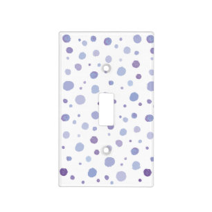 Cute Organic Brushstroke Dot Artwork Light Switch Cover