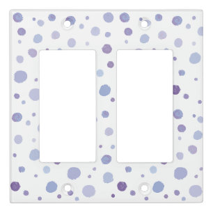 Cute Organic Brushstroke Dot Artwork Light Switch Cover