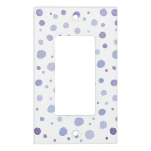 Cute Organic Brushstroke Dot Artwork Light Switch Cover