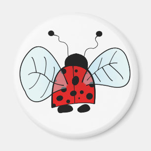 Cute Organic Brushstroke Dot Artwork Magnet