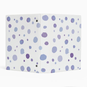Cute Organic Brushstroke Dot Artwork Mini Binder