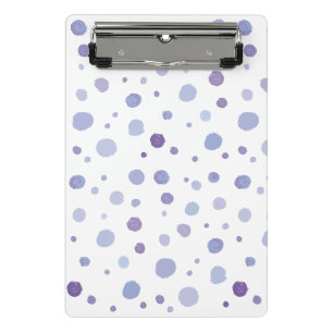 Cute Organic Brushstroke Dot Artwork Mini Clipboard