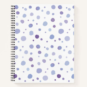 Cute Organic Brushstroke Dot Artwork Notebook