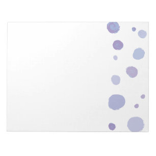 Cute Organic Brushstroke Dot Artwork Notepad
