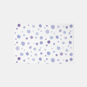 Cute Organic Brushstroke Dot Artwork Outdoor Rug