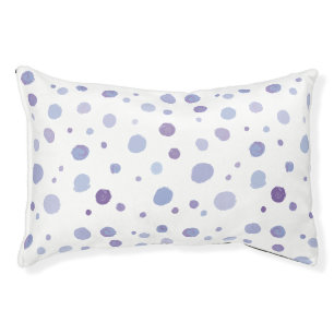 Cute Organic Brushstroke Dot Artwork Pet Bed