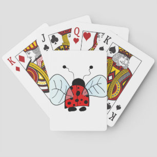 Cute Organic Brushstroke Dot Artwork Poker Cards