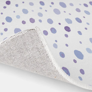 Cute Organic Brushstroke Dot Artwork Rug