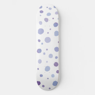 Cute Organic Brushstroke Dot Artwork Skateboard