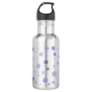 Cute Organic Brushstroke Dot Artwork Stainless Steel Water Bottle