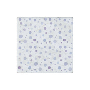 Cute Organic Brushstroke Dot Artwork Stone Magnet