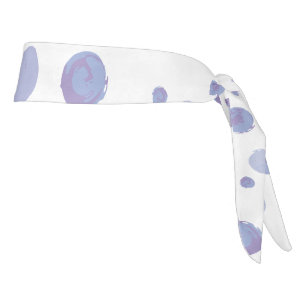 Cute Organic Brushstroke Dot Artwork Tie Headband