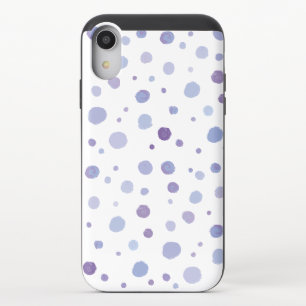Cute Organic Brushstroke Dot Artwork iPhone XR Slider Case