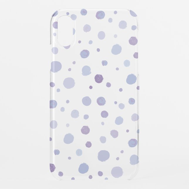 Cute Organic Brushstroke Dot Artwork Uncommon iPhone Case (Back)