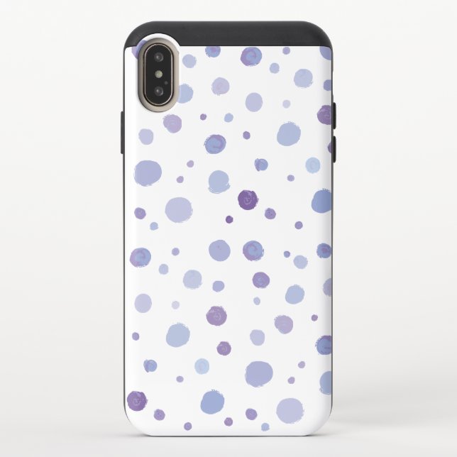 Cute Organic Brushstroke Dot Artwork Uncommon iPhone Case (Back)