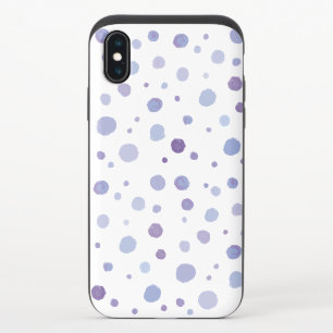 Cute Organic Brushstroke Dot Artwork iPhone X Slider Case