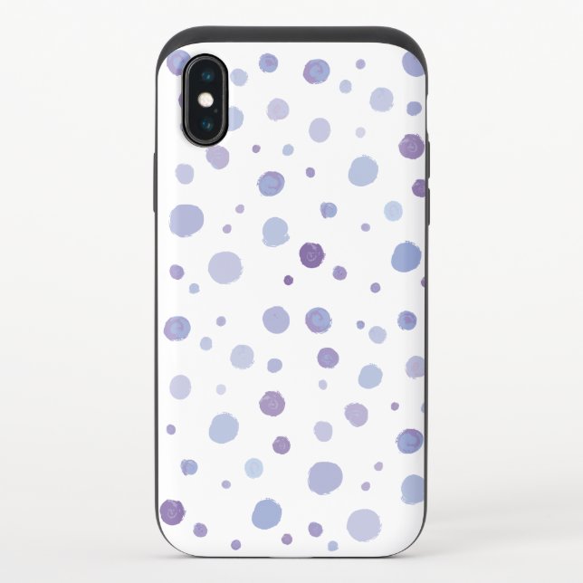 Cute Organic Brushstroke Dot Artwork Uncommon iPhone Case (Back)