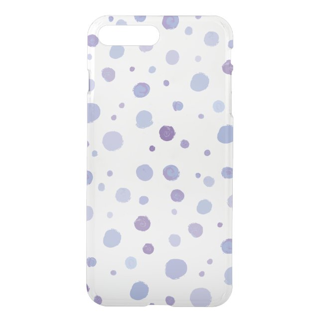 Cute Organic Brushstroke Dot Artwork Uncommon iPhone Case (Back)