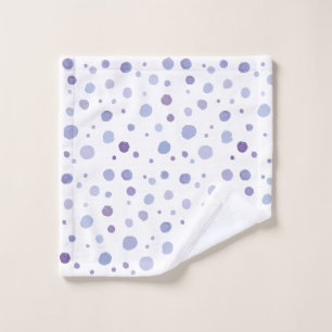 Cute Organic Brushstroke Dot Artwork Wash Cloth
