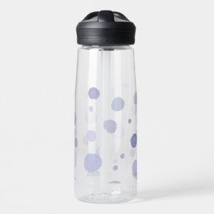 Cute Organic Brushstroke Dot Artwork Water Bottle