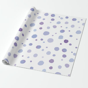 Cute Organic Brushstroke Dot Artwork Wrapping Paper