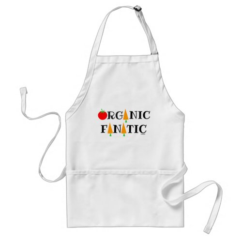 Cute Organic Foods Fanatic Healthy Chef Adult Apron