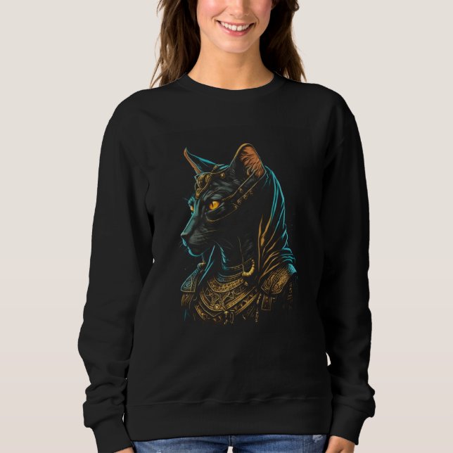 Cute Oriental Cat  Egyptian Pharaoh Oriental Cat O Sweatshirt (Front)