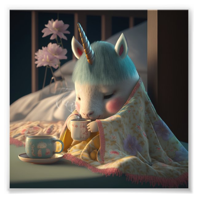 cute oriental Unicorn T-Shirt Photo Print (Front)