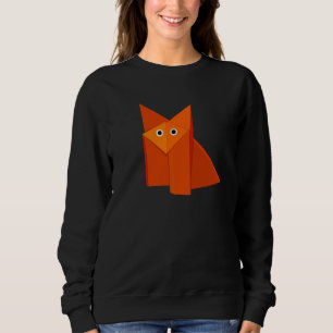 Cute Origami Fox Geometric Kawaii Sweatshirt