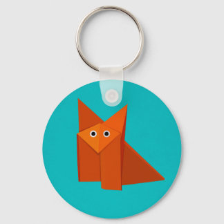 Cute Origami Fox Keychain