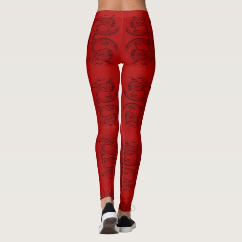 Cute Original Drawing Dragon Chinese New Year Lm2 Leggings