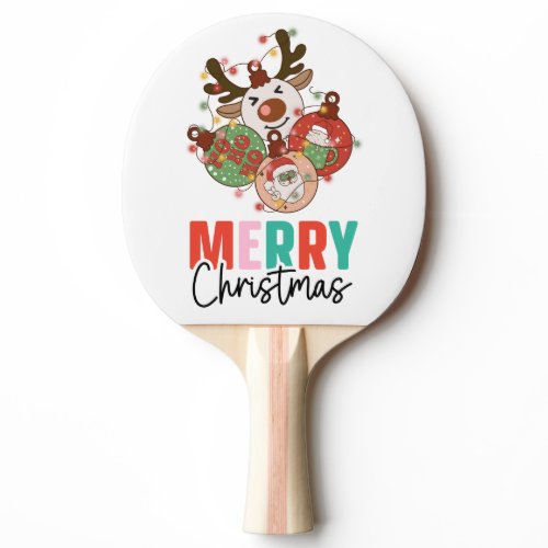 Cute ornaments - Merry christmas   Ping Pong Paddle