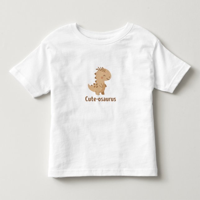 Cute-osaurus – Adorable Dinosaur Toddler T-shirt (Front)