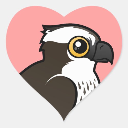 Cute Osprey Heart Sticker