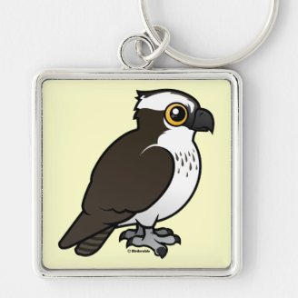 osprey leather keyring