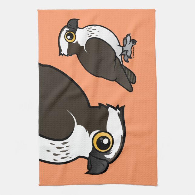 Cute Osprey Kitchen Towel (Vertical)