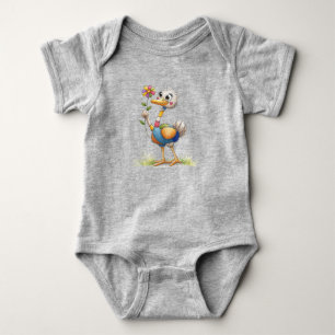 Cute Ostrich Baby Bodysuit