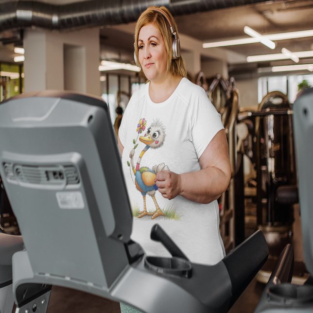 Cute Ostrich Plus Size T-Shirt (Cute Ostrich Plus Size T-Shirt)