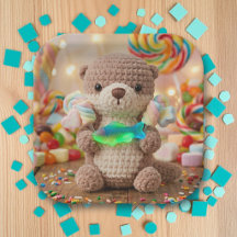 Cute Otter and Gummi Fish Themed Boy's Birthday