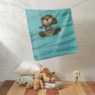 Cute Otter baby blanket